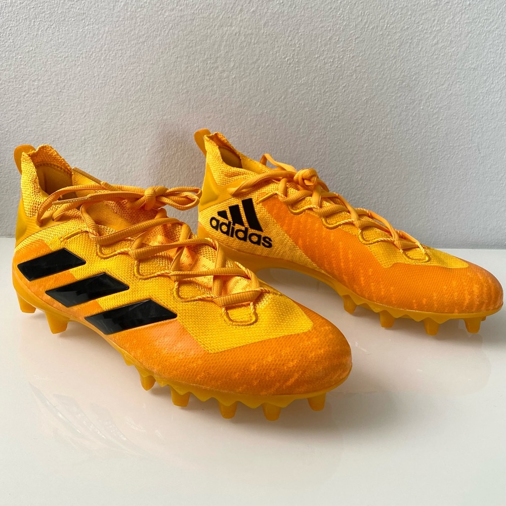 Adidas Freak Ultra 20 Boost Primeknit Yellow and Black Football Cleats Size 12.5
